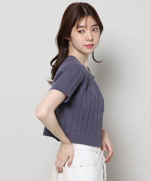 3.3 Field Trip (3.3フィールドトリップ)の「3.3 Field Trip/2WAYケーブルカーディガン(カーディガン/ボレロ・レディース・ブルー/アイボリー/ライトグレー・FREE)」の13枚目の写真