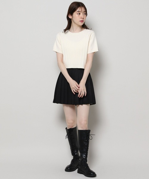 3.3 Field Trip (3.3フィールドトリップ)の「3.3 Field Trip/2WAYケーブルカーディガン(カーディガン/ボレロ・レディース・ブルー/アイボリー/ライトグレー・FREE)」の17枚目の写真