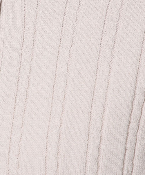 3.3 Field Trip (3.3フィールドトリップ)の「3.3 Field Trip/2WAYケーブルカーディガン(カーディガン/ボレロ・レディース・ブルー/アイボリー/ライトグレー・FREE)」の11枚目の写真