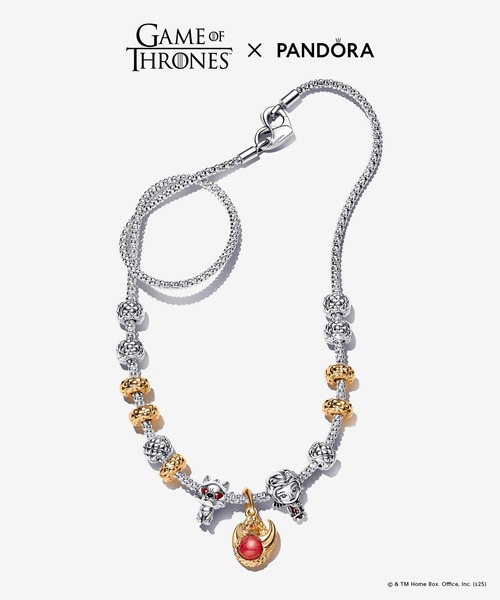 新品未使用！Pandora⭐︎ゲームオブスローンズ　アイスアンドファイアチャーム ゲーム・オブ・スローンズ』とジュエリーブランドPandoraの