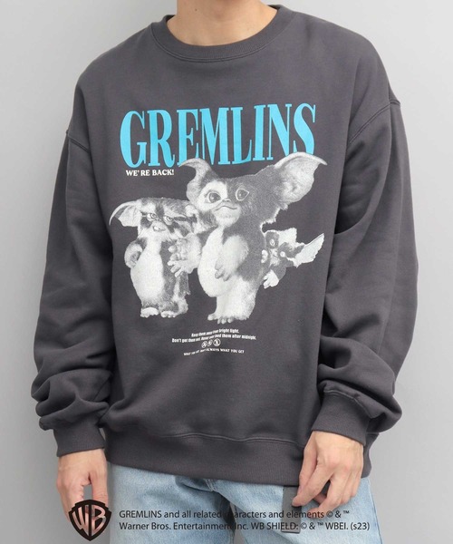 SNIDEL グレムリン　プリント グレー スウェット VENCE EXCHANGE トレーナー スウェット GREMLINS グレムリン