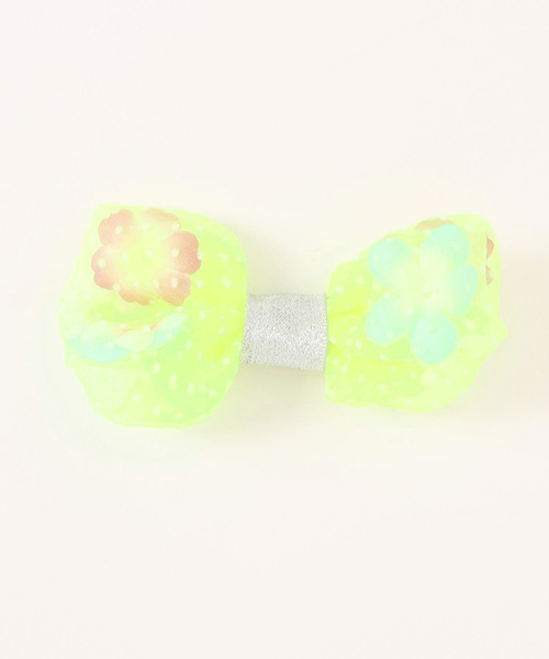 fafa（フェフェ）の「VERA | ふわふわクリップ（バレッタ/ヘアクリップ・キッズ・ミント/イエロー系その他/オレンジ系その他/パープル系その他/ブルー系その他/ベビーピンク・FREE）」の5枚目の写真