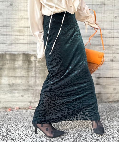 定価6.1万*未使用*マックスマーラ アニマル柄タイトスカート　レオパード 40 レオパードプリント マーメイドスカート | maison TOMORROWLAND/メゾン