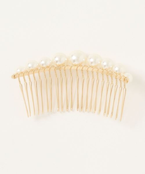 Kana(カナ)の「上品 シンプル パール ライン ヘアコーム パーティ 結婚式 お呼ばれ オケージョン(その他ヘアアクセサリー・レディース・ゴールド・フリー)」の4枚目の写真
