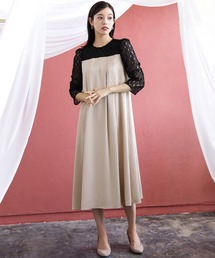 REPLETE | 【REPLETE】LaceSatinDRESS(ドレス)