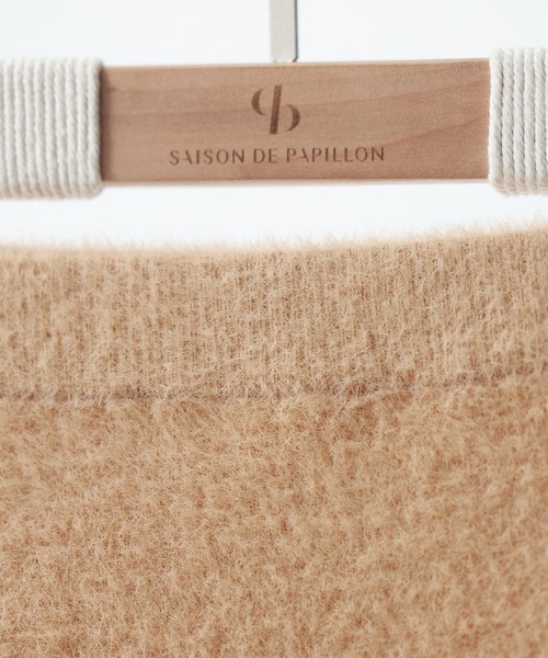SAISON DE PAPILLON(セゾンドパピヨン)の「ふわふわシャギーニットミニスカート(スカート・レディース・ブラウン/ブラック・M/L)」の17枚目の写真