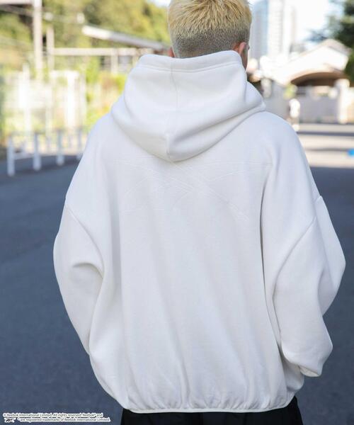 Reebok(リーボック)の「∴WEGO/別注Reebok スーパーBIGバルーンパーカー(パーカー・メンズ・ブラック/オフホワイト/ネイビー・MEDIUM/LARGE)」の9枚目の写真