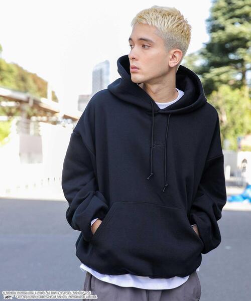 Reebok(リーボック)の「∴WEGO/別注Reebok スーパーBIGバルーンパーカー(パーカー・メンズ・ブラック/オフホワイト/ネイビー・MEDIUM/LARGE)」の11枚目の写真