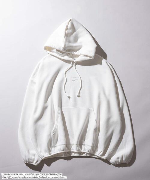 Reebok(リーボック)の「∴WEGO/別注Reebok スーパーBIGバルーンパーカー(パーカー・メンズ・ブラック/オフホワイト/ネイビー・MEDIUM/LARGE)」の18枚目の写真
