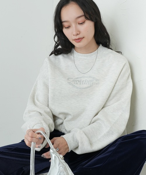 WEGO（ウィゴー）の「WEGO/裏起毛ドロストショートスウェット（スウェット・レディース・杢グレー/ブラック/グリーン・FREE）」の18枚目の写真