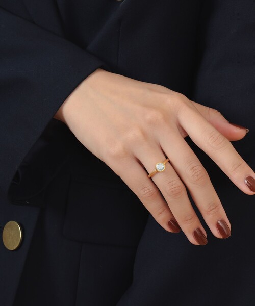 Demi-Luxe BEAMS(デミルクス ビームス)の「Fruitsjolie / スカイブルー トパーズ リング(リング・レディース・ライトブルー・11号)」の1枚目の写真