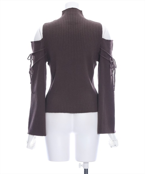 clear（クリア）の「オープンショルダーリボンニットトップス（ニット/セーター・レディース・ブラウン/アイボリー/ブラック・F）」の19枚目の写真