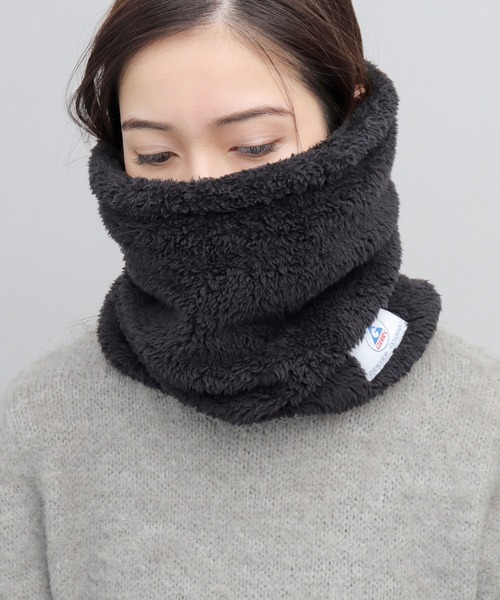 GERRY（ジェリー）の「ボア ロング 2WAY ネックウォーマー（ネックウォーマー/スヌード・メンズ・グレー/ブラック/アイボリー・FREE）」の7枚目の写真
