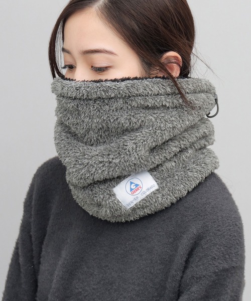 GERRY（ジェリー）の「ボア ロング 2WAY ネックウォーマー（ネックウォーマー/スヌード・メンズ・グレー/ブラック/アイボリー・FREE）」の9枚目の写真