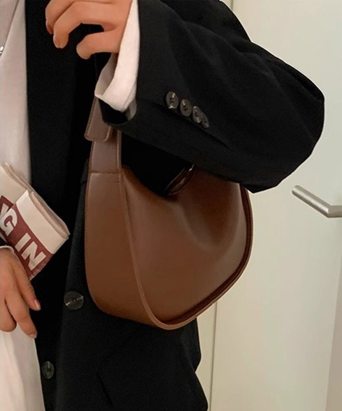 2wayハーフムーンショルダーハンドバッグ（ショルダーバッグ