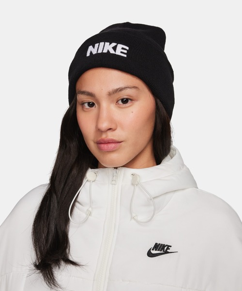 NIKE（ナイキ）の「ナイキ ピーク ビーニー / Nike Peak Beanie（ニットキャップ/ビーニー・メンズ・ブラック・ONE SIZE）」の2枚目の写真