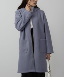 NAVY フード取り外し可 ダブルフェイス2WAYコート