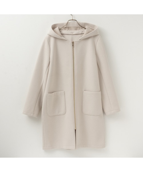 NAVY フード取り外し可 ダブルフェイス2WAYコート（その他アウター