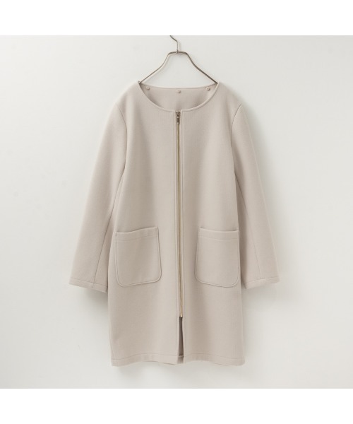 NAVY(ネイビー)の「NAVY フード取り外し可 ダブルフェイス2WAYコート(その他アウター・レディース・ブルー系その他/グレー/アイボリー・M/L)」の11枚目の写真