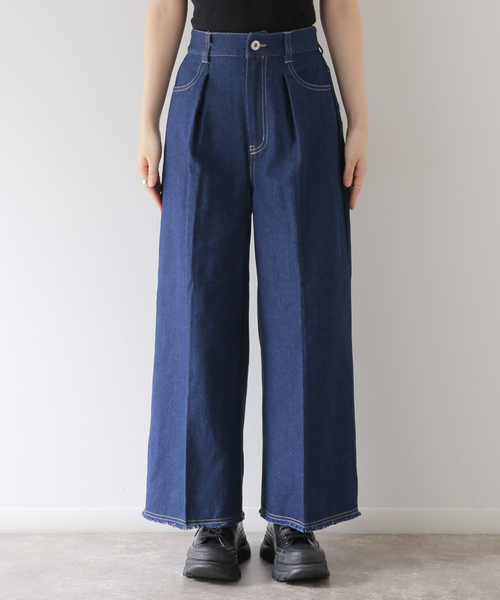 COMMRE（コムル）の「【COMMRE/コムル】フリンジデニムパンツ（デニムパンツ・レディース・ブルー系その他/ブラック/ネイビー・FREE）」の7枚目の写真