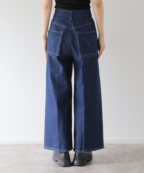 COMMRE（コムル）の「【COMMRE/コムル】フリンジデニムパンツ（デニムパンツ・レディース・ブルー系その他/ブラック/ネイビー・FREE）」の9枚目の写真