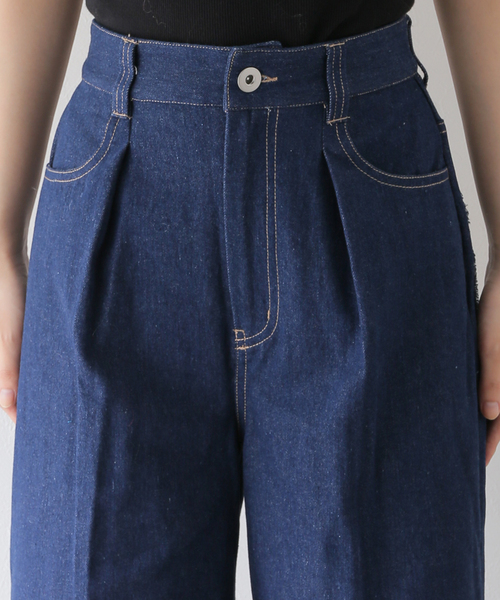 COMMRE（コムル）の「【COMMRE/コムル】フリンジデニムパンツ（デニムパンツ・レディース・ブルー系その他/ブラック/ネイビー・FREE）」の10枚目の写真