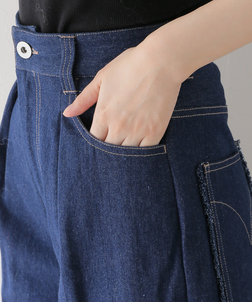 COMMRE（コムル）の「【COMMRE/コムル】フリンジデニムパンツ（デニムパンツ・レディース・ブルー系その他/ブラック/ネイビー・FREE）」の13枚目の写真