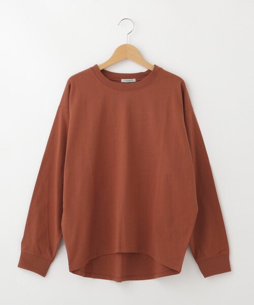 &Bridge(アンドブリッジ)の「POU DOU DOU 無地長袖カットソー(Tシャツ/カットソー・レディース・ブラウン系・02)」の2枚目の写真