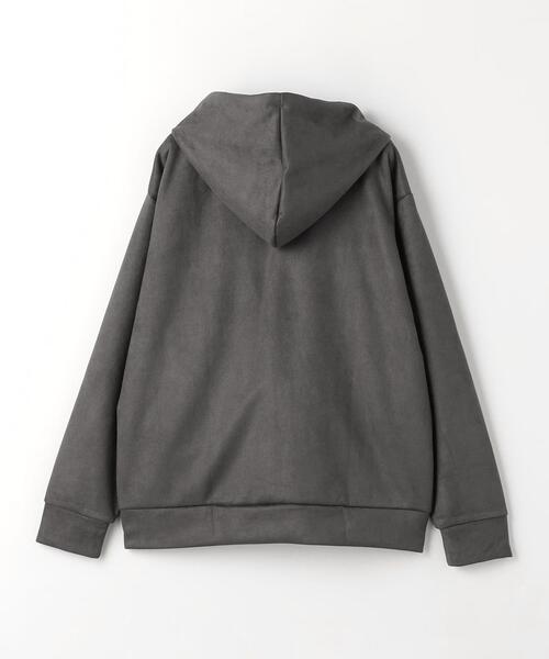 green label relaxing（グリーンレーベルリラクシング）の「スエードライク ジップ パーカー（カーディガン/ボレロ・メンズ・ライトグレー/ダークグレー・XL/S/M/L）」の10枚目の写真