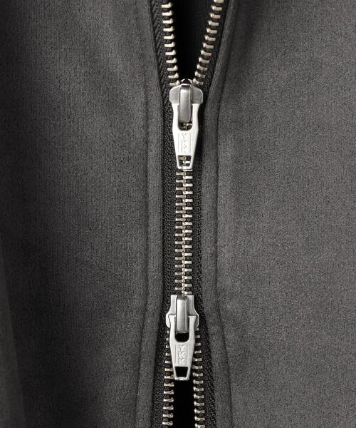 green label relaxing（グリーンレーベルリラクシング）の「スエードライク ジップ パーカー（カーディガン/ボレロ・メンズ・ライトグレー/ダークグレー・XL/S/M/L）」の15枚目の写真