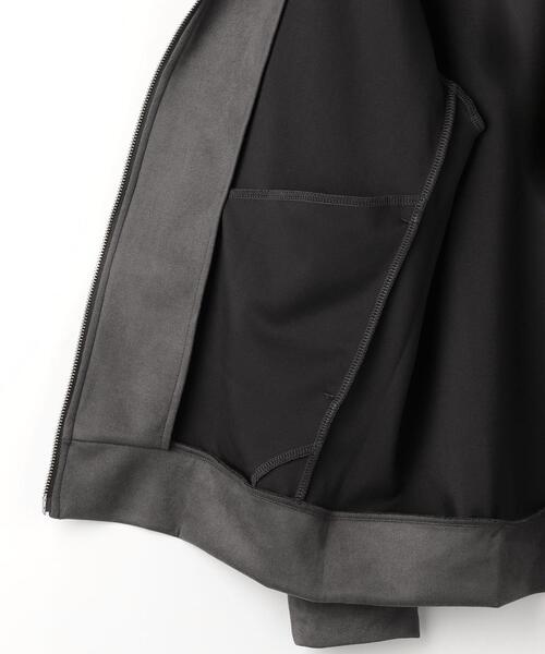 green label relaxing（グリーンレーベルリラクシング）の「スエードライク ジップ パーカー（カーディガン/ボレロ・メンズ・ライトグレー/ダークグレー・XL/S/M/L）」の16枚目の写真