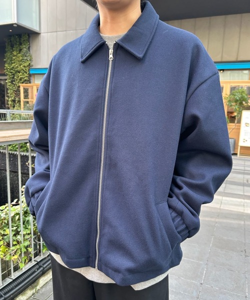 B.R.U（ブル）の「ワイドシルエットメルトンジャケット（ブルゾン・メンズ・ベージュ/ネイビー/ブラック・L）」の15枚目の写真