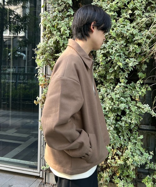 B.R.U（ブル）の「ワイドシルエットメルトンジャケット（ブルゾン・メンズ・ベージュ/ネイビー/ブラック・L）」の19枚目の写真