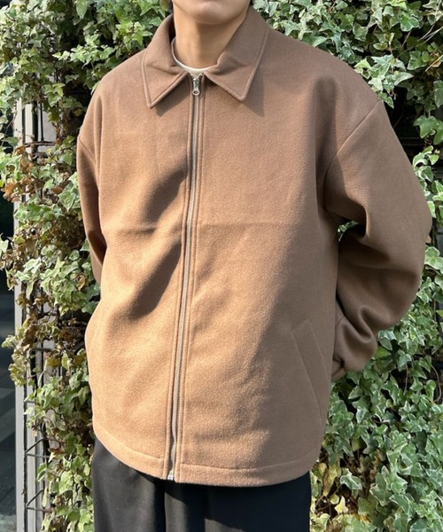 B.R.U（ブル）の「ワイドシルエットメルトンジャケット（ブルゾン・メンズ・ベージュ/ネイビー/ブラック・L）」の22枚目の写真