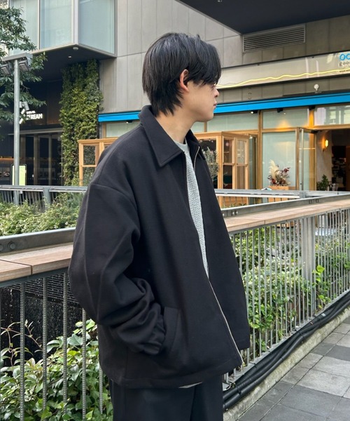 B.R.U（ブル）の「ワイドシルエットメルトンジャケット（ブルゾン・メンズ・ベージュ/ネイビー/ブラック・L）」の20枚目の写真