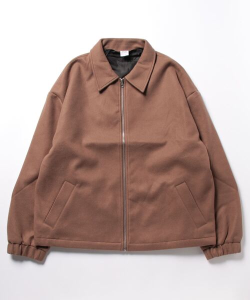 B.R.U（ブル）の「ワイドシルエットメルトンジャケット（ブルゾン・メンズ・ベージュ/ネイビー/ブラック・L）」の4枚目の写真