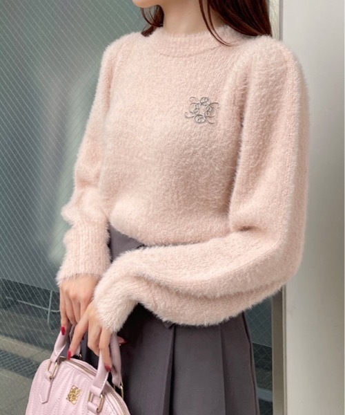 one way（ワンウェイ）の「スタンドカラーラメニット（ニット/セーター・レディース・ブルー/グレー/ピンク/アイボリー・FREE）」の13枚目の写真