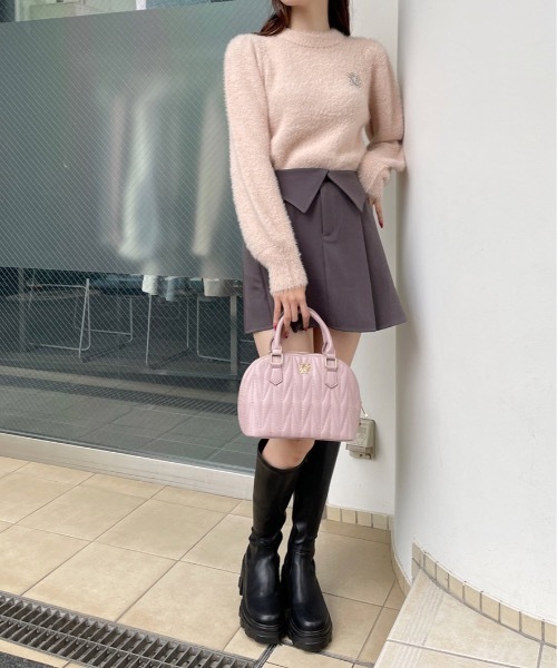 one way（ワンウェイ）の「スタンドカラーラメニット（ニット/セーター・レディース・ブルー/グレー/ピンク/アイボリー・FREE）」の16枚目の写真