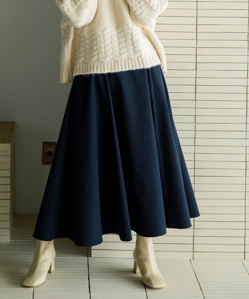 sail(サイル)の「【販売終了】【sail】フレアスカート 小さいサイズ【低身長・小柄女性向けサイズ】(スカート・レディース・ベージュ/ネイビー・58/61)」の6枚目の写真