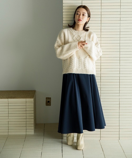 sail(サイル)の「【販売終了】【sail】フレアスカート 小さいサイズ【低身長・小柄女性向けサイズ】(スカート・レディース・ベージュ/ネイビー・58/61)」の7枚目の写真