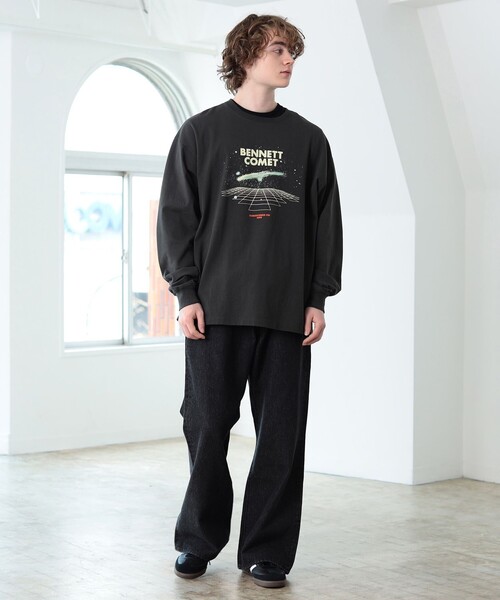 BEAMS HEART（ビームスハート）の「【ユニセックス】 バギー フレア デニム パンツ（デニムパンツ・メンズ・ブラック/インディゴブルー・S/M/L）」の12枚目の写真