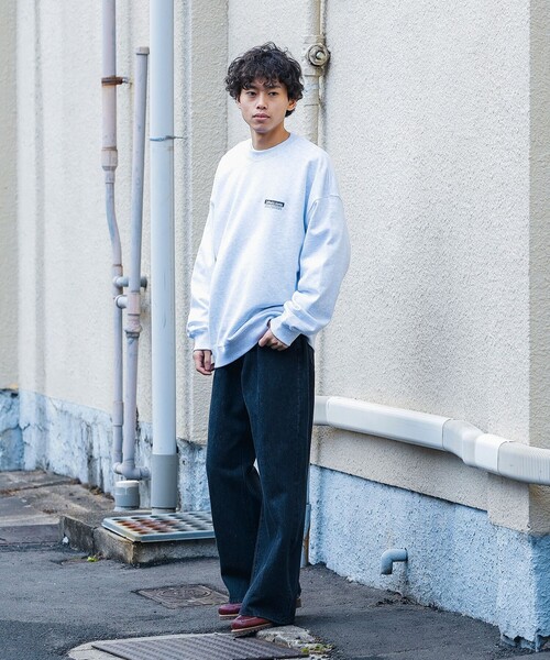 BEAMS HEART（ビームスハート）の「【ユニセックス】 バギー フレア デニム パンツ（デニムパンツ・メンズ・ブラック/インディゴブルー・S/M/L）」の6枚目の写真