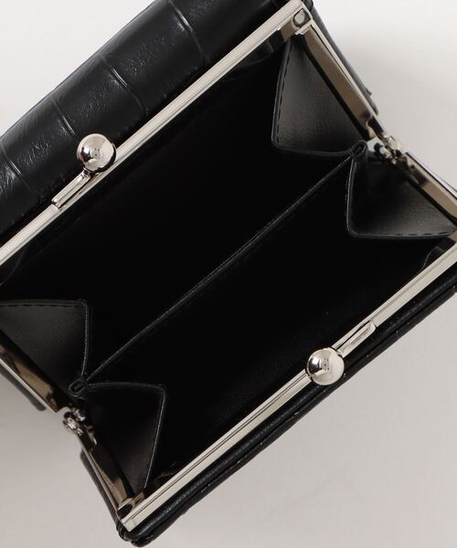 MURUA（ムルーア）の「MURUA(ムルーア)口金ミニ財布 コンパクト MR-W1232 クロコ（財布・レディース・アイボリー/ブラック/グリーン・FREE）」の18枚目の写真