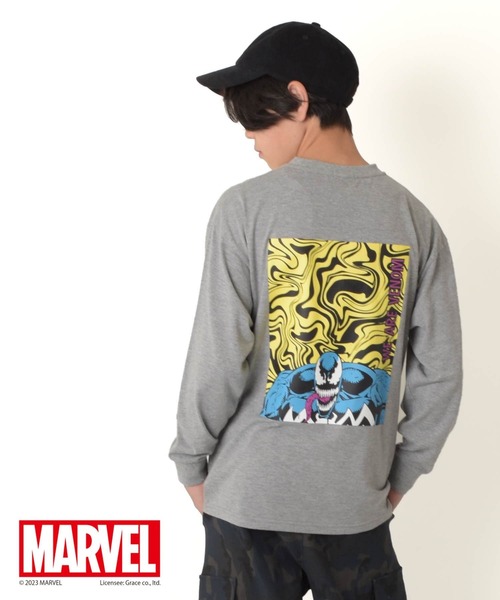 GLAZOS(グラソス)の「【MARVEL】ヴェノム / バックプリントTシャツ(その他トップス・キッズ・グレー/ホワイト/ブラック・170cm/140cm/160cm/150cm)」の3枚目の写真