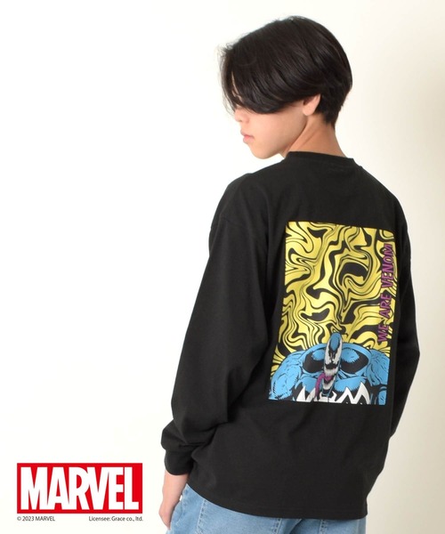 GLAZOS(グラソス)の「【MARVEL】ヴェノム / バックプリントTシャツ(その他トップス・キッズ・グレー/ホワイト/ブラック・170cm/140cm/160cm/150cm)」の2枚目の写真