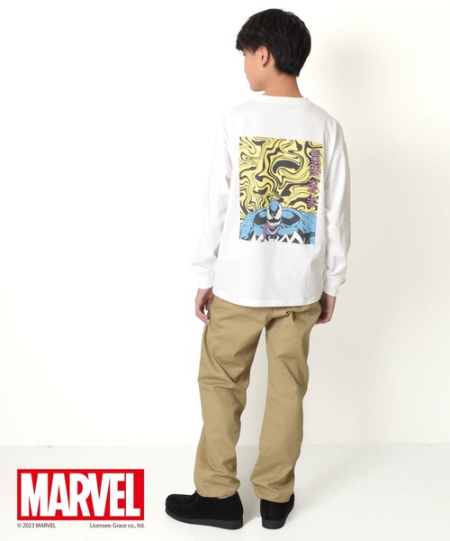 GLAZOS(グラソス)の「【MARVEL】ヴェノム / バックプリントTシャツ(その他トップス・キッズ・グレー/ホワイト/ブラック・170cm/140cm/160cm/150cm)」の4枚目の写真