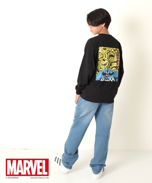 GLAZOS(グラソス)の「【MARVEL】ヴェノム / バックプリントTシャツ(その他トップス・キッズ・グレー/ホワイト/ブラック・170cm/140cm/160cm/150cm)」の6枚目の写真