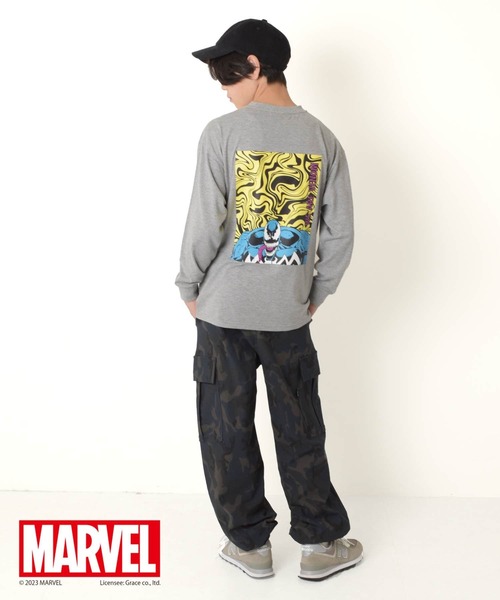 GLAZOS(グラソス)の「【MARVEL】ヴェノム / バックプリントTシャツ(その他トップス・キッズ・グレー/ホワイト/ブラック・170cm/140cm/160cm/150cm)」の7枚目の写真
