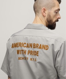schott | Schott/ショット/TC WORK SHIRT"AMERICAN BRAND WITH PRIDE EMB"/刺繍ワークシャツ "アメリカンブランド ウィズ プライド"(シャツ/ブラウス)