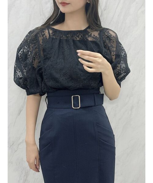 dazzlin（ダズリン）の「タイトギャザータックスカート（スカート・レディース・ネイビー/ベージュ/グレー・SMALL/MEDIUM）」の20枚目の写真